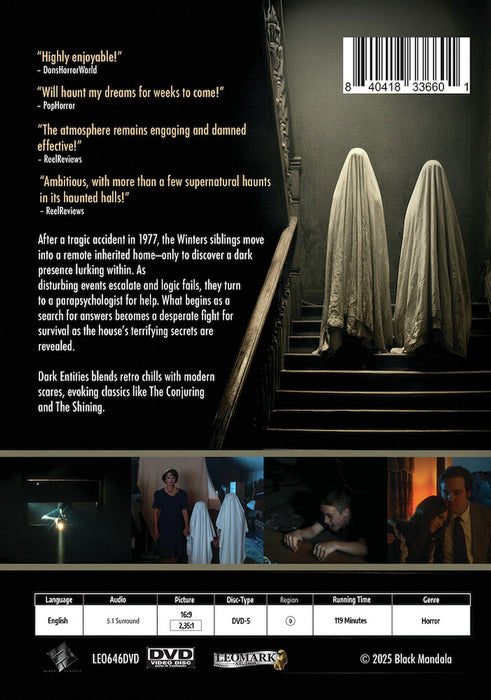 Dark Entities (MOD) (DVD Movie) - back cover art