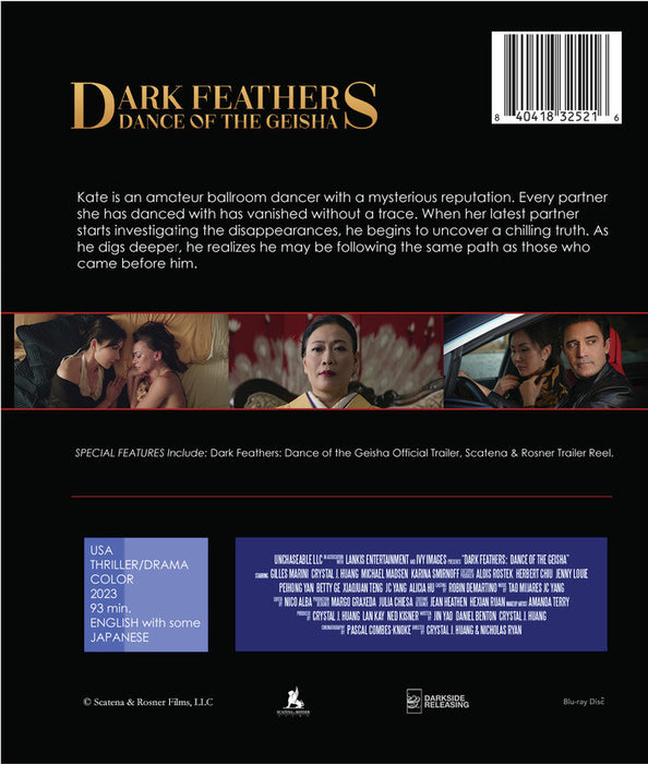 Dark Feathers: Dance of the Geisha (MOD) (BluRay Movie) - back cover art