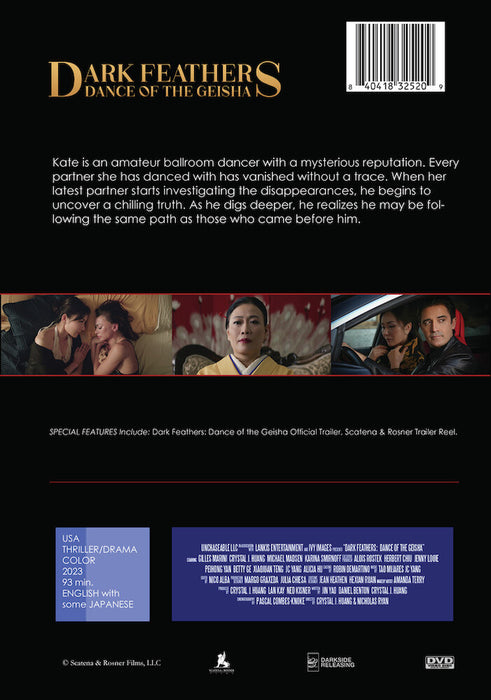 Dark Feathers: Dance of the Geisha (MOD) (DVD Movie) - back cover art