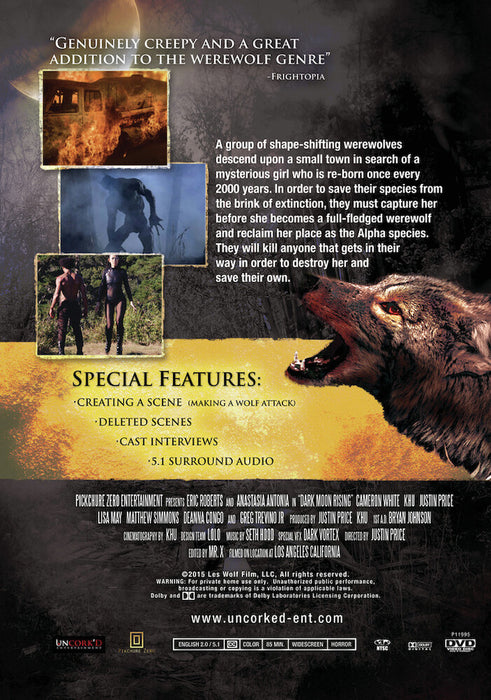 Dark Moon Rising (MOD) (DVD Movie) - back cover art