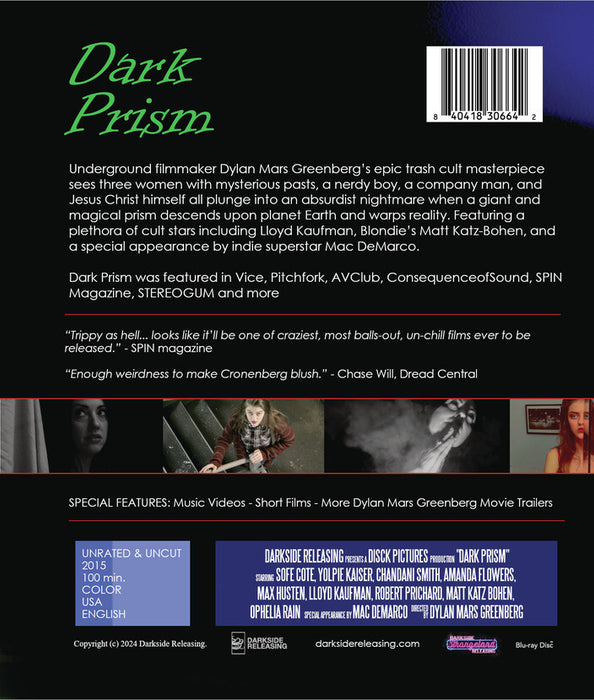 Dark Prism (MOD) (BluRay Movie) - back cover art