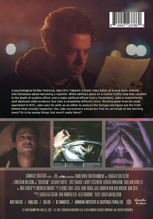 Dashcam (MOD) (DVD Movie) - back cover art