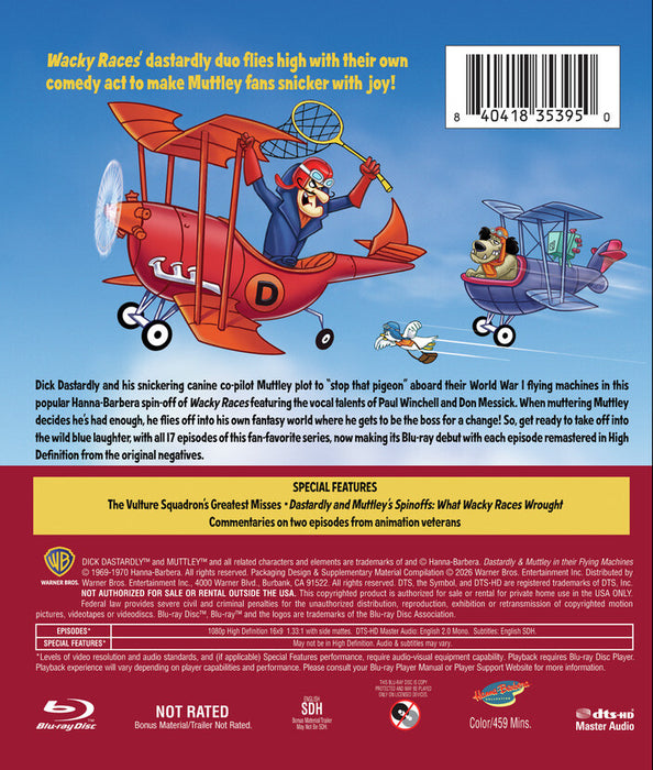 Dastardly & Muttley in Their Flying Machines: The Complete Series (MOD) (BluRay Movie) - back cover art