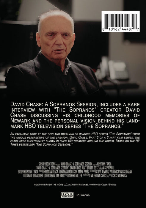 David Chase: A Sopranos Session (MOD) (DVD Movie) - back cover art