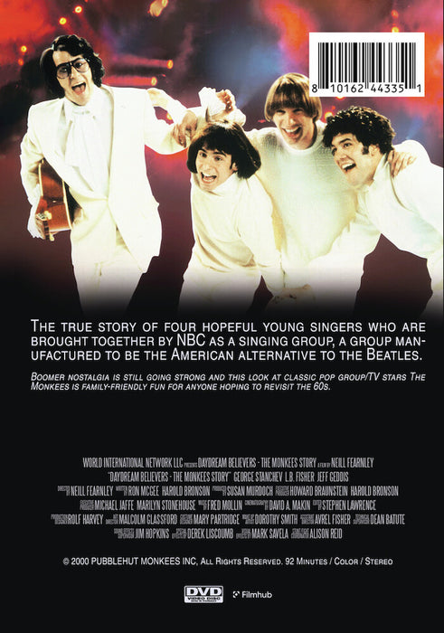 Daydream Believers: The Monkees' Story (MOD) (DVD Movie) - back cover art