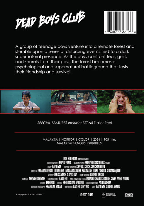 Dead Boys Club aka Geng Kubur (MOD) (DVD Movie) - back cover art