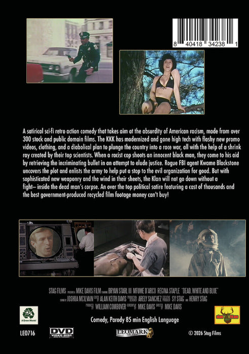 Dead White and Blue (MOD) (BluRay Movie) - back cover art