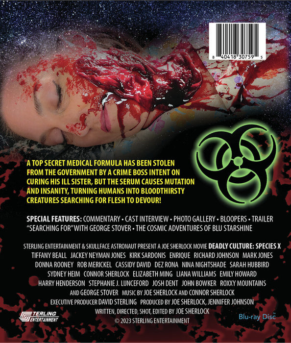 Deadly Culture: Species X (MOD) (BluRay Movie) - back cover art