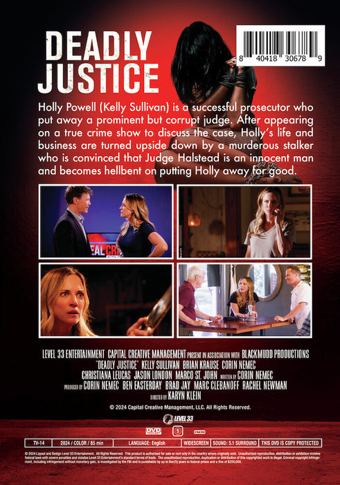 Deadly Justice (MOD) (DVD Movie) - back cover art