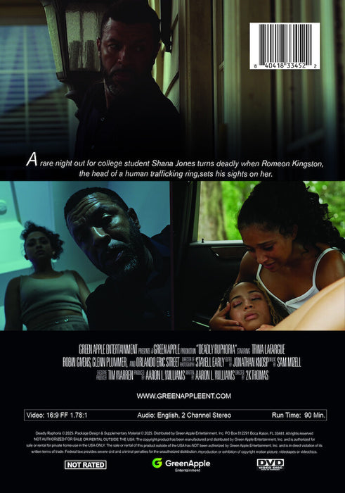Deadly Ruphoria (MOD) (DVD Movie) - back cover art