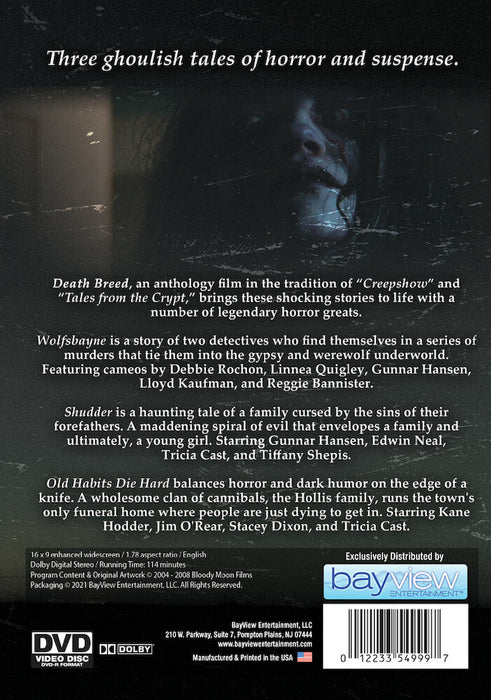 Death Breed (MOD) (DVD Movie) - back cover art