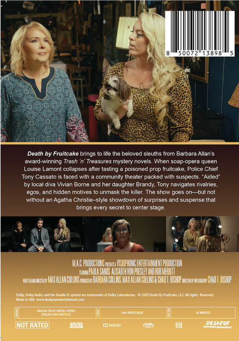 Death By Fruitcake (MOD) (DVD Movie) - back cover art