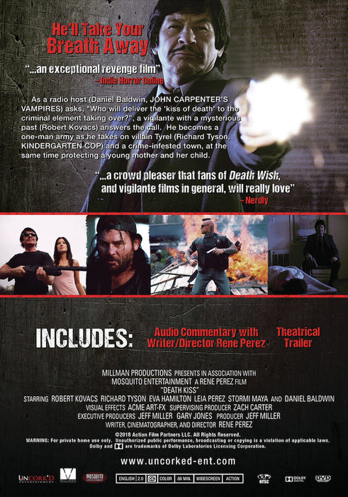 Death Kiss (MOD) (DVD Movie) - back cover art