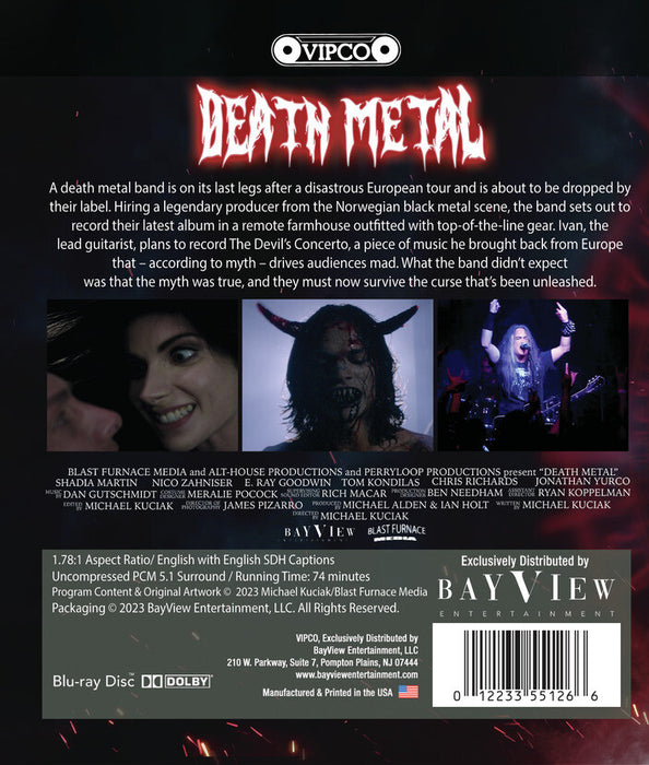 Death Metal (MOD) (BluRay Movie) - back cover art