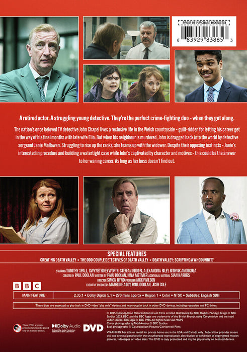 Death Valley: Season One (MOD) (DVD Movie) - back cover art