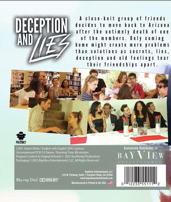 Deception and Lies (MOD) (BluRay Movie) - back cover art