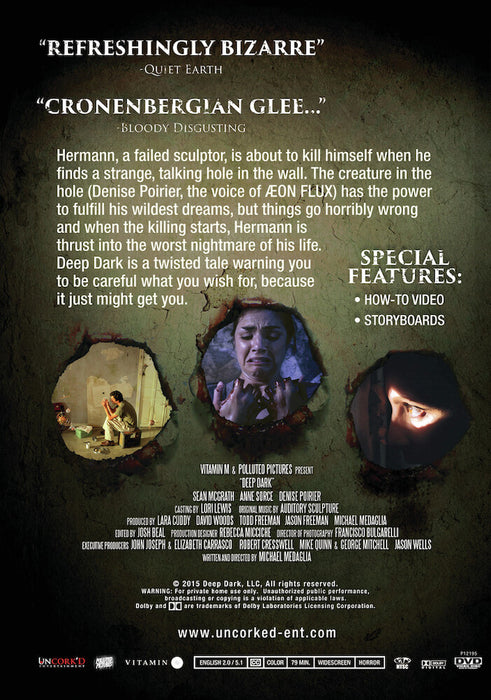 Deep Dark (MOD) (DVD Movie) - back cover art