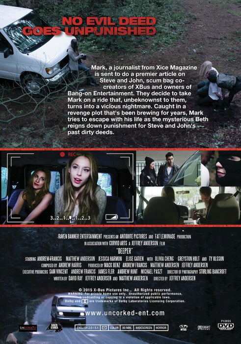 Deeper - The Retribution Of Beth (MOD) (DVD Movie) - back cover art