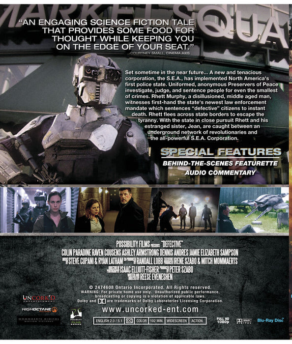 Defective (MOD) (BluRay Movie) - back cover art