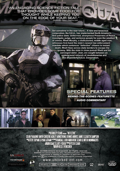 Defective (MOD) (DVD Movie) - back cover art