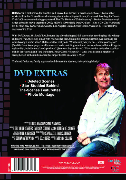 Del Shores: My Sordid Life (MOD) (DVD Movie) - back cover art