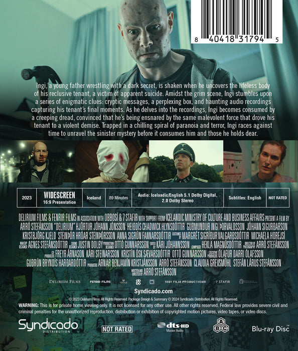 Delirium (MOD) (BluRay Movie) - back cover art
