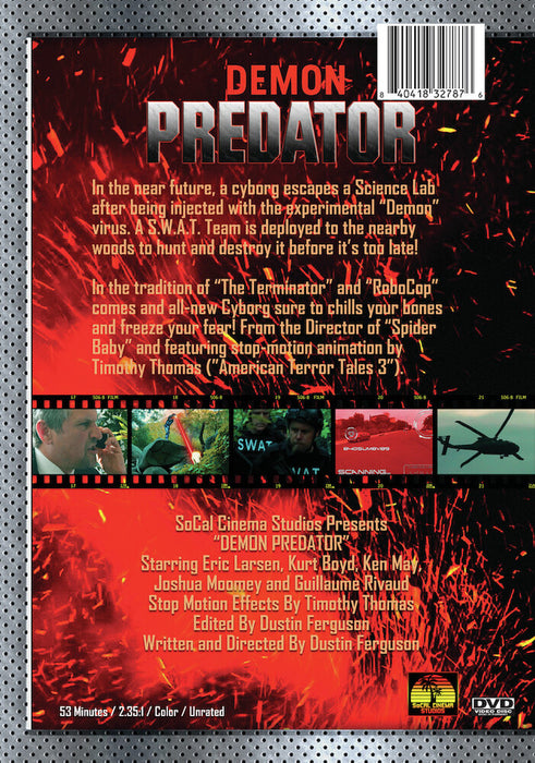 Demon Predator (MOD) (DVD Movie) - back cover art