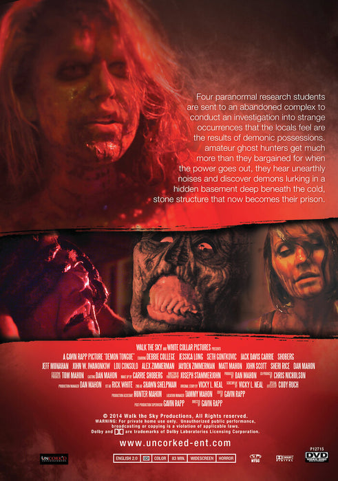 Demon Tongue (MOD) (DVD Movie) - back cover art