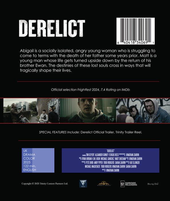 Derelict (MOD) (BluRay Movie) - back cover art