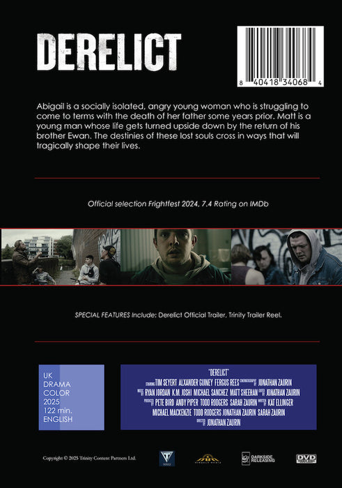 Derelict (MOD) (DVD Movie) - back cover art