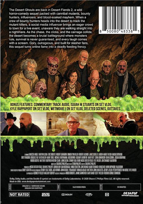 Desert Fiends 2 (MOD) (DVD Movie) - back cover art