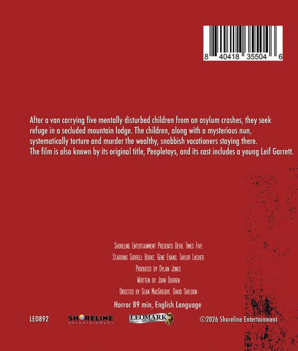 Devil Times Five (MOD) (BluRay Movie) - back cover art