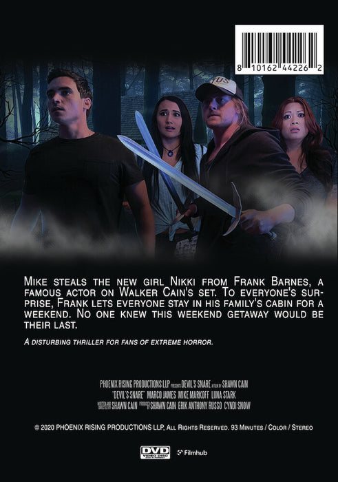 Devil's Snare (MOD) (DVD Movie) - back cover art
