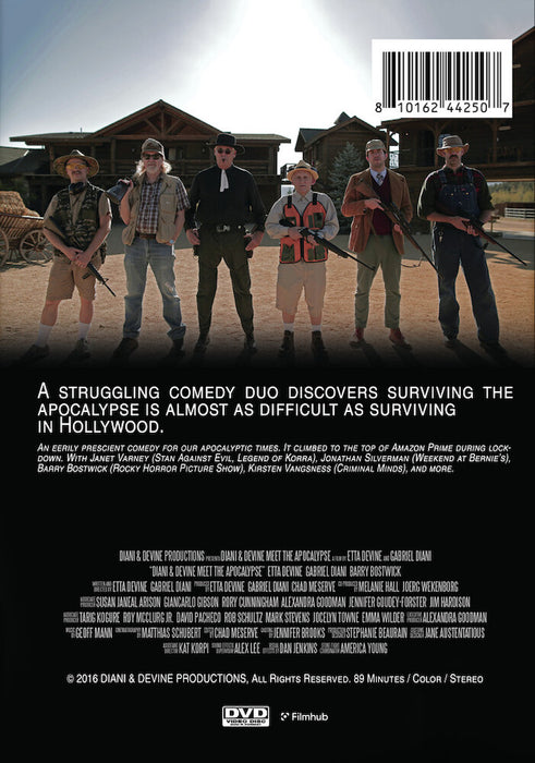 Diani & Devine Meet the Apocalypse (MOD) (DVD Movie) - back cover art