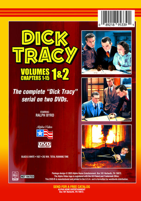 Dick Tracy (MOD) (DVD Movie) - back cover art