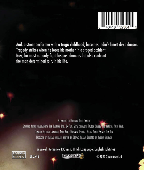 Disco Dancer (MOD) (BluRay Movie) - back cover art