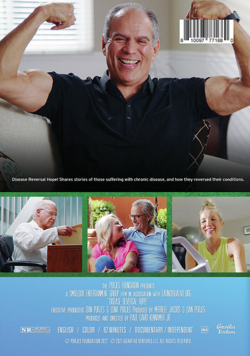 Disease Reversal Hope! (MOD) (DVD Movie) - back cover art