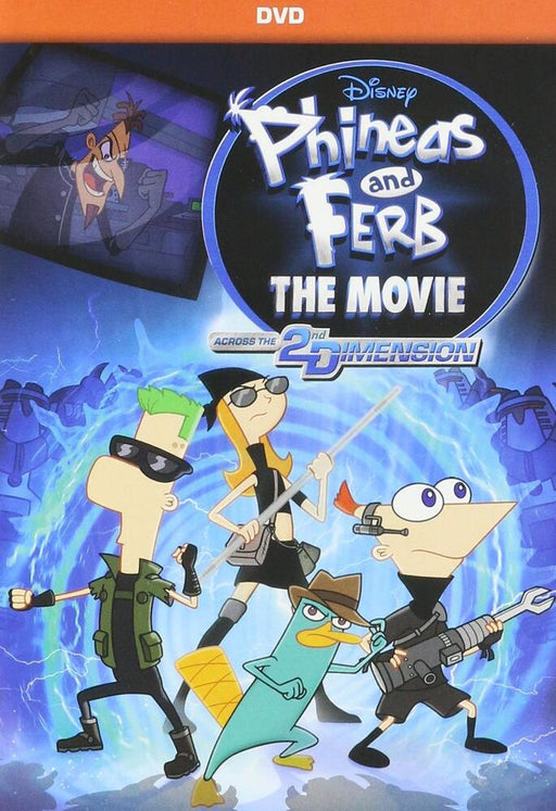Disney Phineas And Ferb The Movie: Across The 2nd Dimension (MOD) (DVD Movie) - movie cover art