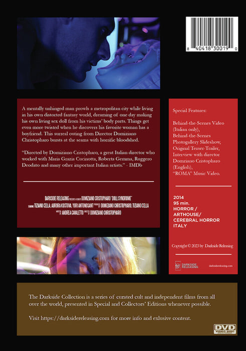 Doll Syndrome (MOD) (DVD Movie) - back cover art