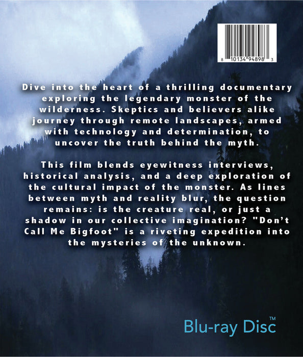 Don't Call Me Bigfoot (MOD) (BluRay Movie) - back cover art