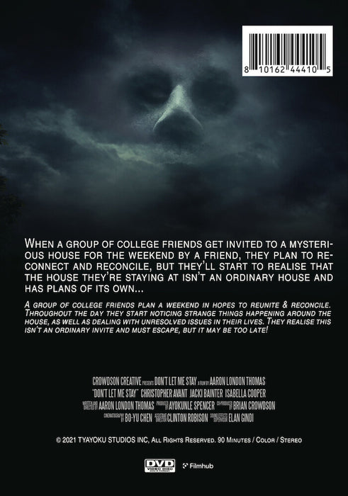 Don't Let Me Stay (MOD) (DVD Movie) - back cover art