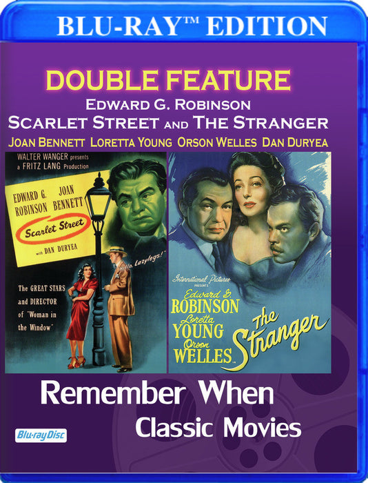 Double Feature - Edward G. Robinson in Scarlet Street & The Stranger (MOD) (BluRay Movie) - movie cover art