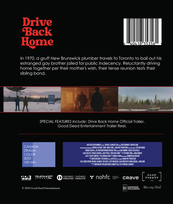 Drive Back Home (MOD) (BluRay Movie) - back cover art