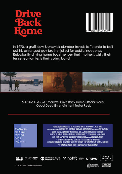 Drive Back Home (MOD) (DVD Movie) - back cover art