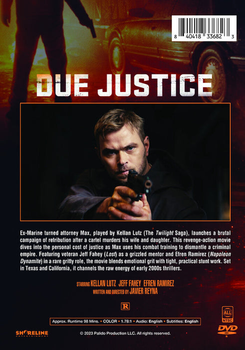 Due Justice (MOD) (DVD Movie) - back cover art