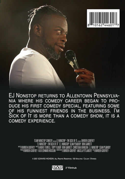 EJ Nonstop: I'm Sick Of It (MOD) (DVD Movie) - back cover art
