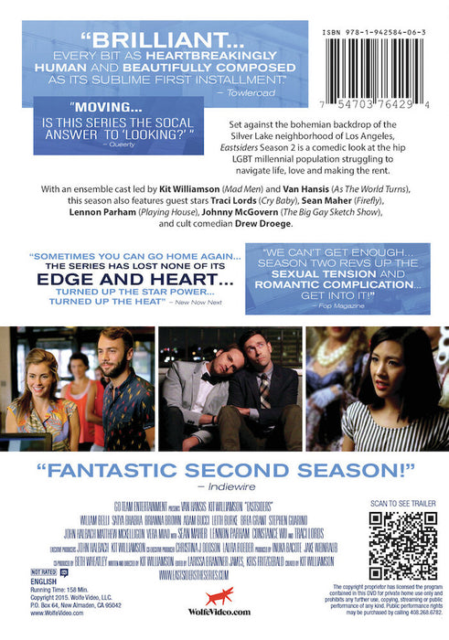 Eastsiders Season 2 (MOD) (DVD Movie) - back cover art