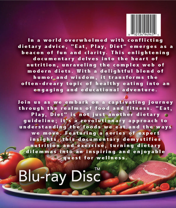 Eat, Play, Diet (MOD) (BluRay Movie) - back cover art