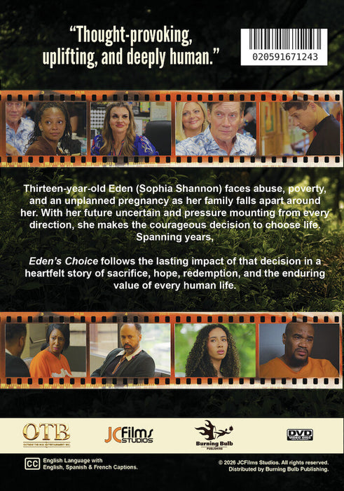 Eden's Choice (MOD) (DVD Movie) - back cover art