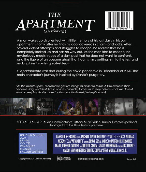 El Apartamento (MOD) (BluRay Movie) - back cover art